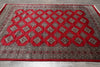 Load image into Gallery viewer, 6.9 x 9 Jaldar Diamond Bokara Pattern Handmade Pakistan Rug #F-4611