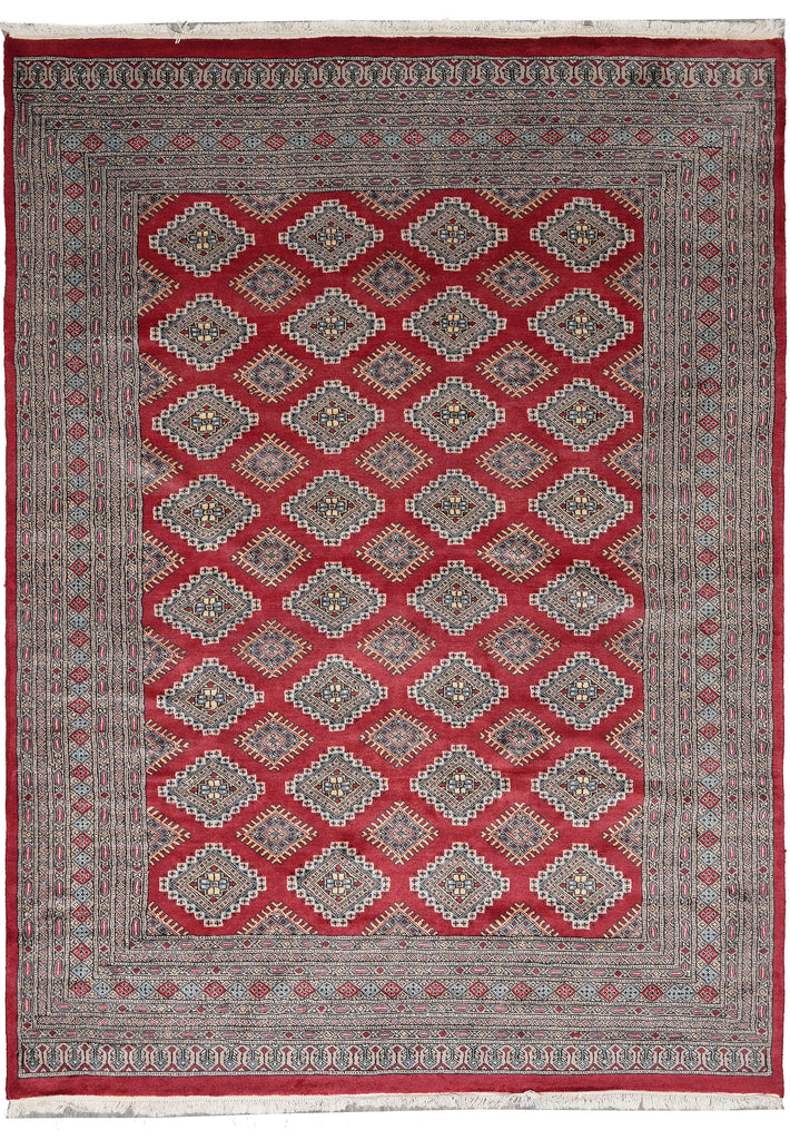 6.8 x 8.9 Jaldar Bokhara Rug Handmade Pakistan