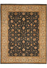 Load image into Gallery viewer, 9 x 11.5 Quality Zigler Chobi Peshawar Rug Natural Charcoal Black Gold