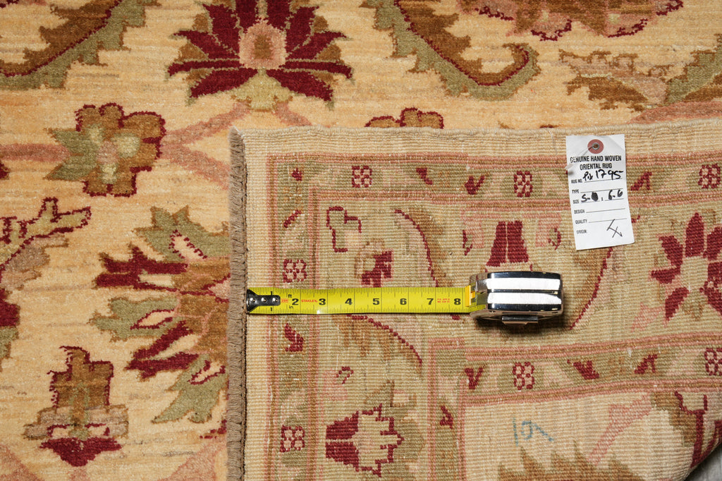 5 x 6.6 Natural Wool Hand-Knotted Chobi Peshawar Rug - Pakistan #PIX-1795