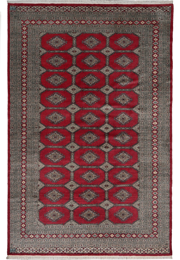 6 x 9 Handmade Jaldar Bokhara Rug