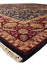 Load image into Gallery viewer, 9 x 12.3  Fine Natural Wool Dark Blue Quality Handmade Jaipur Rug #PIX-9099