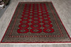 Load image into Gallery viewer, 6 x 9 Handmade Jaldar Bokhara Rug #F-4613