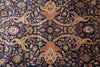Load image into Gallery viewer, 9 x 12.3  Fine Natural Wool Dark Blue Quality Handmade Jaipur Rug #PIX-9099