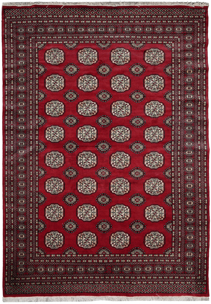 7 x 9.6 Classic Bokhara Rug Handmade Pakistan