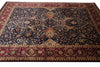 Load image into Gallery viewer, 9 x 12.3  Fine Natural Wool Dark Blue Quality Handmade Jaipur Rug #PIX-9099