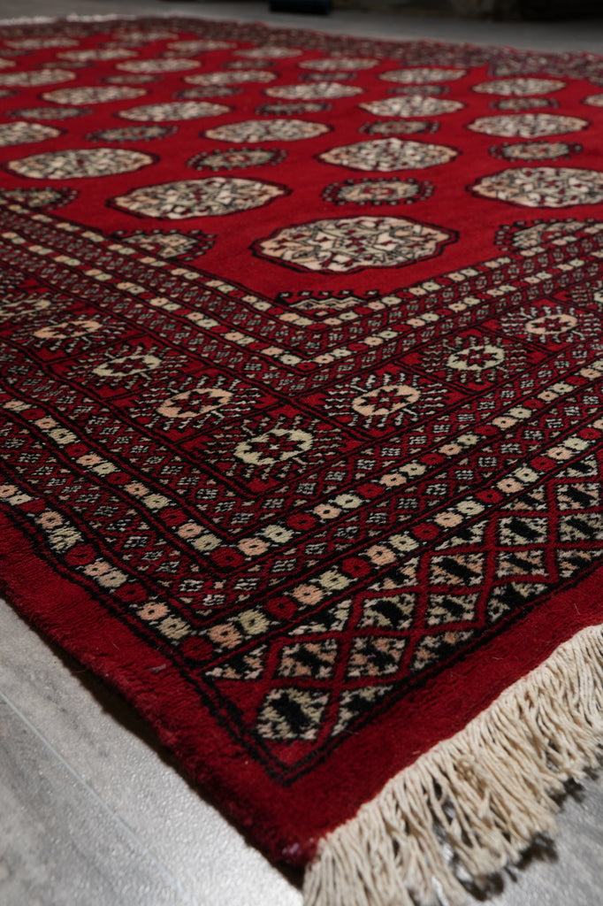 7 x 9.6 Classic Bokhara Rug Handmade Pakistan #F-4614