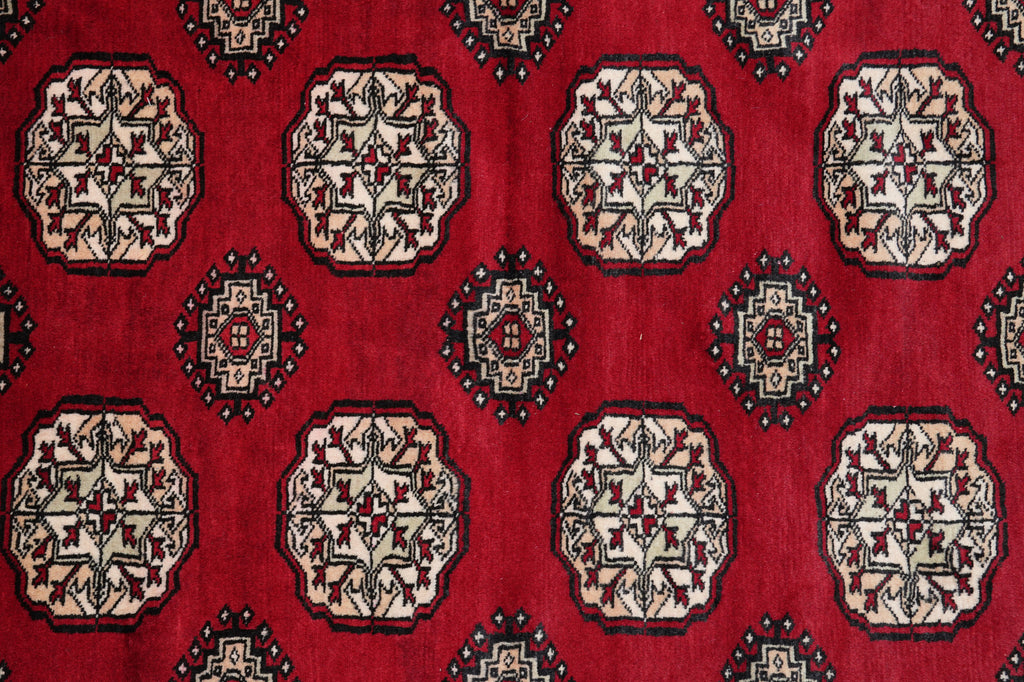 7 x 9.6 Classic Bokhara Rug Handmade Pakistan #F-4614