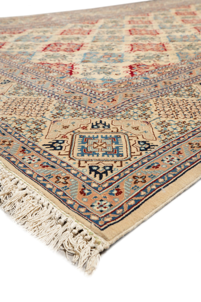 5 x 8.7 Fine Persian Nain Wool And Silk  Rug 6 La 500 KPSI #PIX-15979