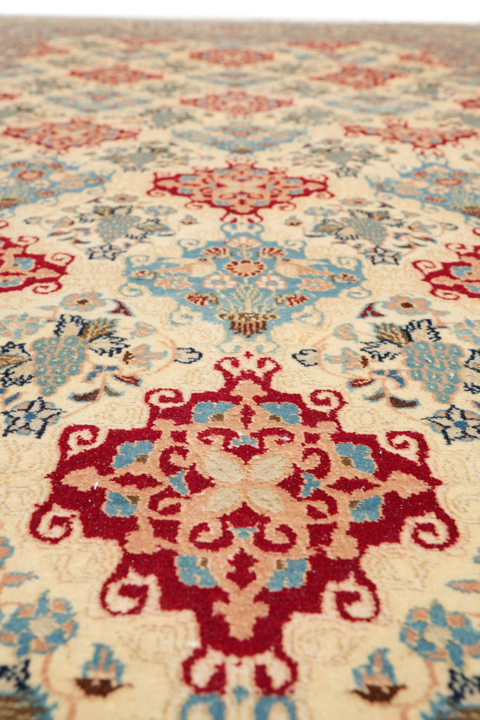 5 x 8.7 Fine Persian Nain Wool And Silk  Rug 6 La 500 KPSI #PIX-15979