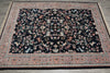Load image into Gallery viewer, 5.8 x 7.7 Hunting Paradise Handmade Wool Rug Black #F-5759