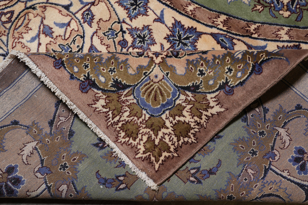 9.9 x 13.6 Unusual French Aubusson Persian Kashan Rug Iran #S10-3353