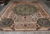 Load image into Gallery viewer, 9.9 x 13.6 Unusual French Aubusson Persian Kashan Rug Iran #S10-3353