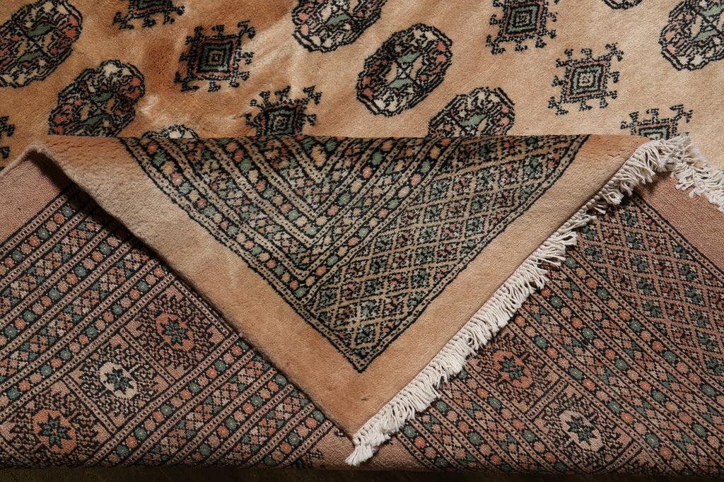 9.4 x 12 Handmade Pakistan Bokhara Rug Soft Wool #F-4615