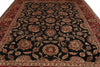 Load image into Gallery viewer, 9 x 12 Dense Lustrous Wool Black Burgundy  Quality Jaipour Rug #PIX-10197