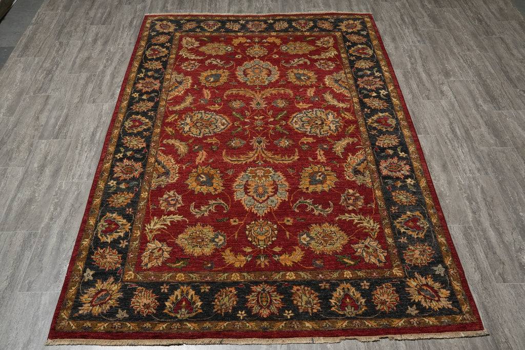 5.7 x 8 Vegetable Dyed Chobi Rug #B-74073