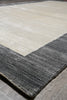 Load image into Gallery viewer, 6.3 x 9.3 Plain Gray Wool Handmade Contemporary Rug #F-4616