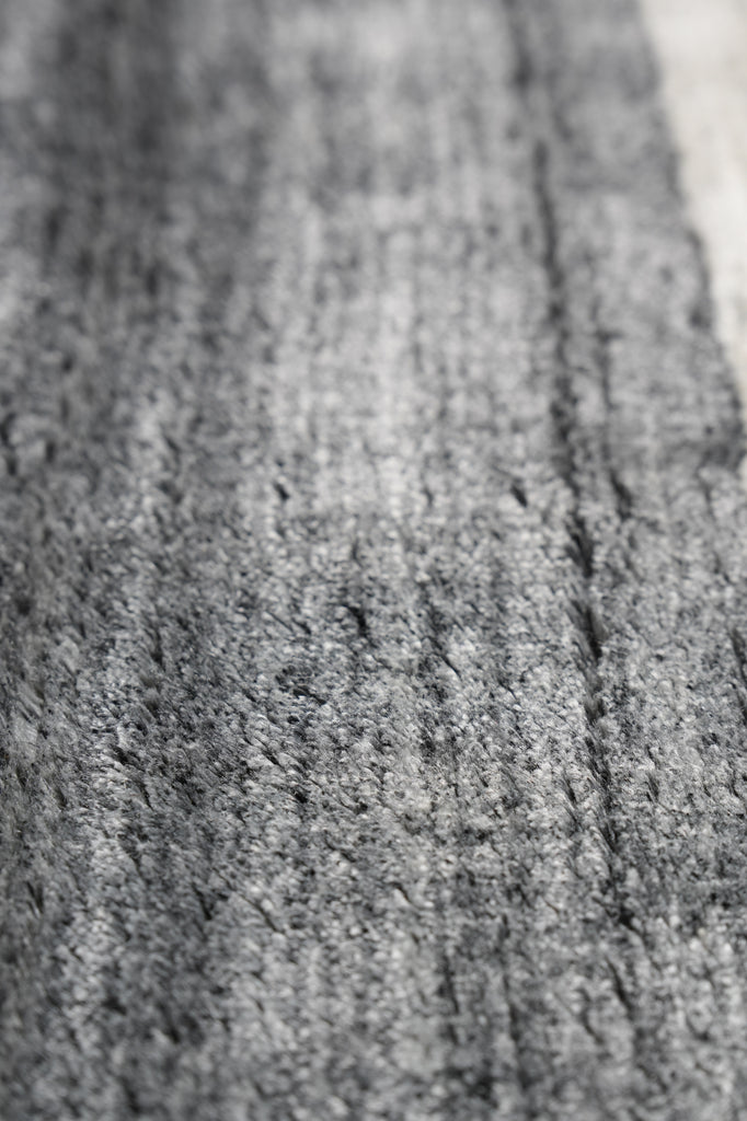 6.3 x 9.3 Plain Gray Wool Handmade Contemporary Rug #F-4616