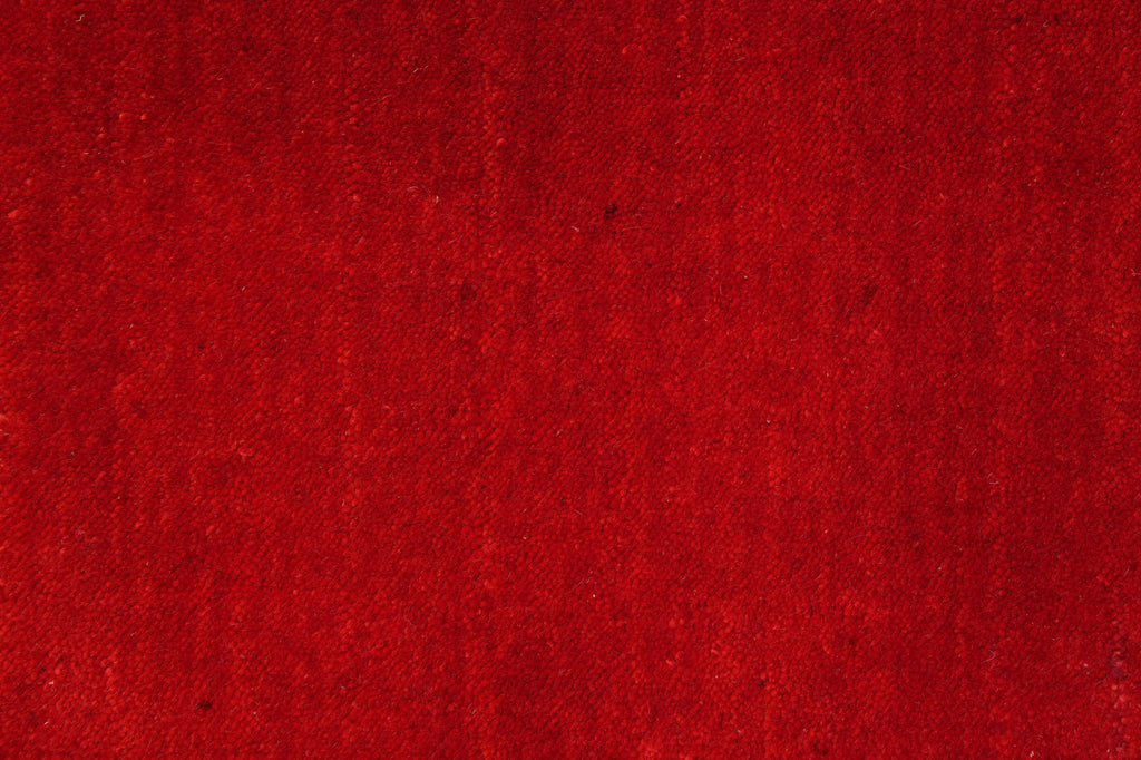 8 x 10 Red Green Gabbeh Contemporary Handmade Wool Rug Christmas Sale #F-4618