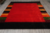 Load image into Gallery viewer, 8 x 10 Red Green Gabbeh Contemporary Handmade Wool Rug Christmas Sale #F-4618
