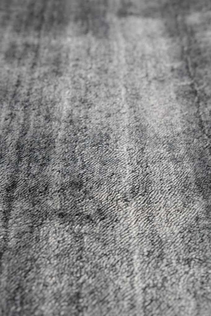 9 x 12 Contemporary Wool Handmade Gray Rug #F-4619