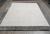 Load image into Gallery viewer, 9 x 12 Contemporary Wool Handmade Gray Rug #F-4619