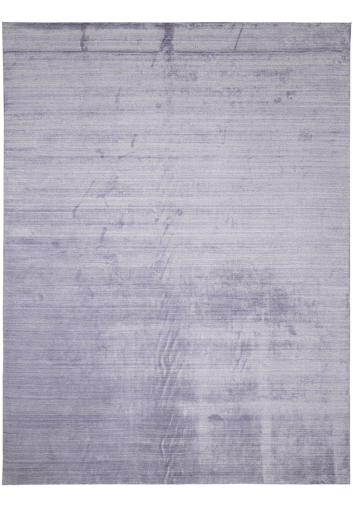 9 x 12 Lavander Plain Color Modern Wool Handmade Rug