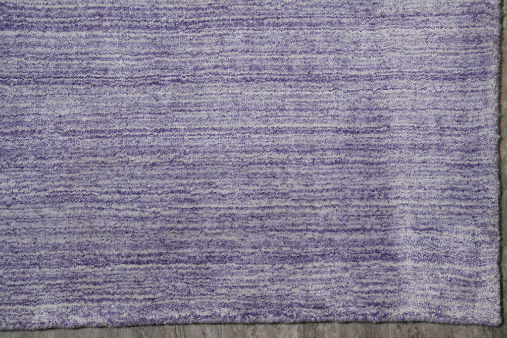 9 x 12 Lavander Plain Color Modern Wool Handmade Rug #F-4620