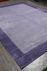 Load image into Gallery viewer, 8 x 10 Solid Purple Lavendar Fine Wool Handmade Rug F-5388