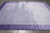 Load image into Gallery viewer, 8 x 10 Solid Purple Lavendar Fine Wool Handmade Rug F-5388