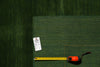 Load image into Gallery viewer, 8 x 10 Green Solid Plain Color Contemporary Handmade Rug #F-4624