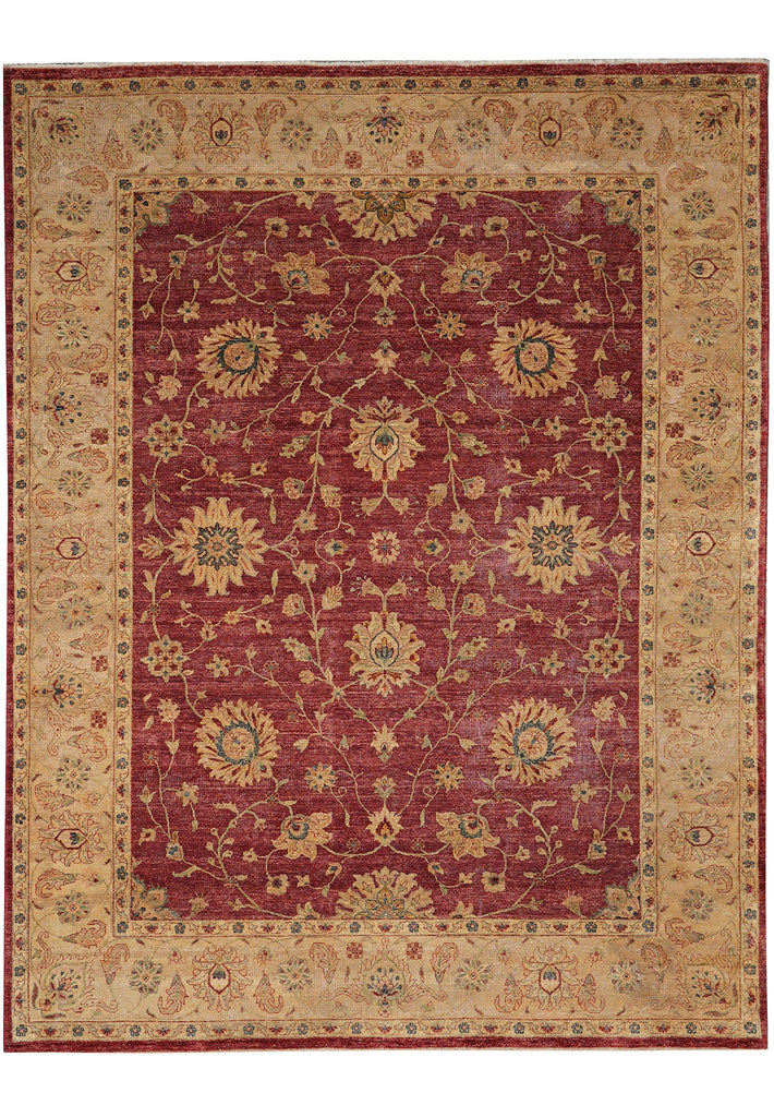 8.9 x 11.4 Quality Natural Ghazni Wool Chobi Peshawar Rug