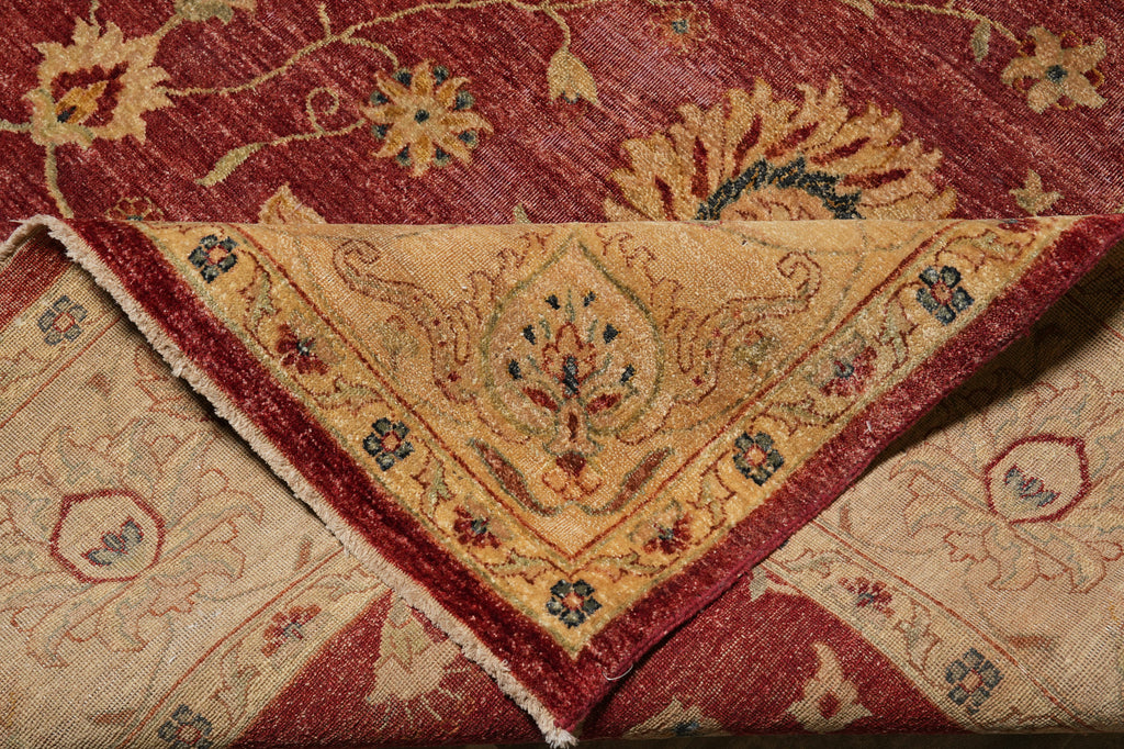 8.9 x 11.4 Quality Natural Ghazni Wool Chobi Peshawar Rug #PIX-804-94