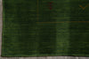 Load image into Gallery viewer, 8 x 10 Green Solid Plain Color Contemporary Handmade Rug #F-4624