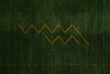 Load image into Gallery viewer, 9 x 12 Solid Plain Green Wool Handmade Rug #F-4622