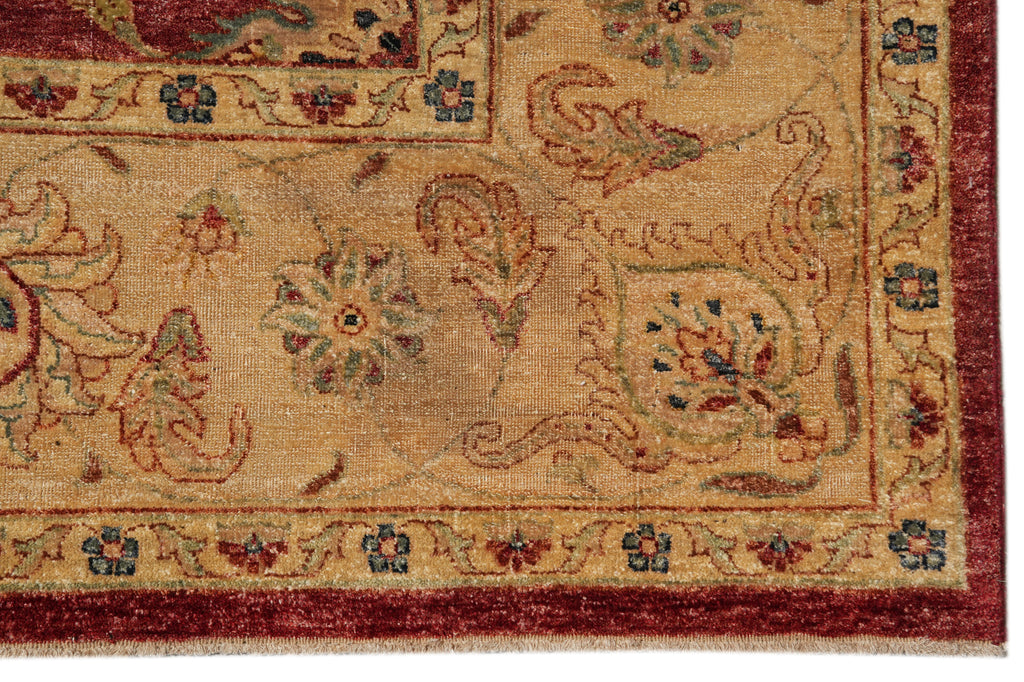 8.9 x 11.4 Quality Natural Ghazni Wool Chobi Peshawar Rug #PIX-804-94