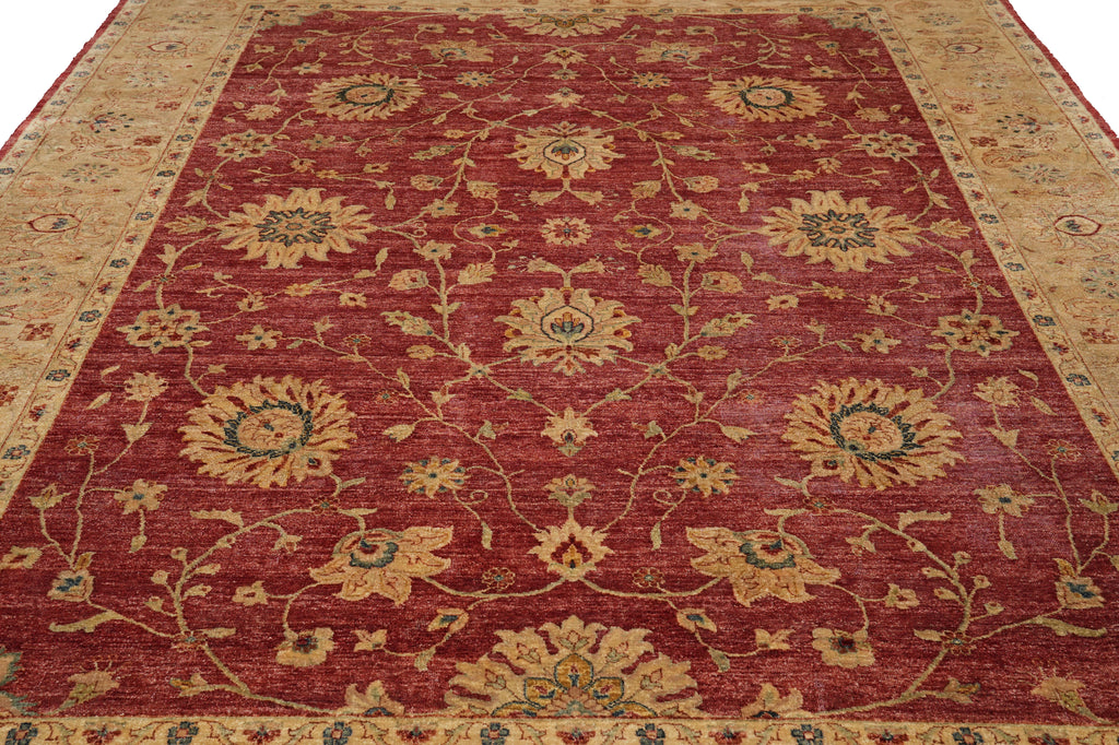 8.9 x 11.4 Quality Natural Ghazni Wool Chobi Peshawar Rug #PIX-804-94