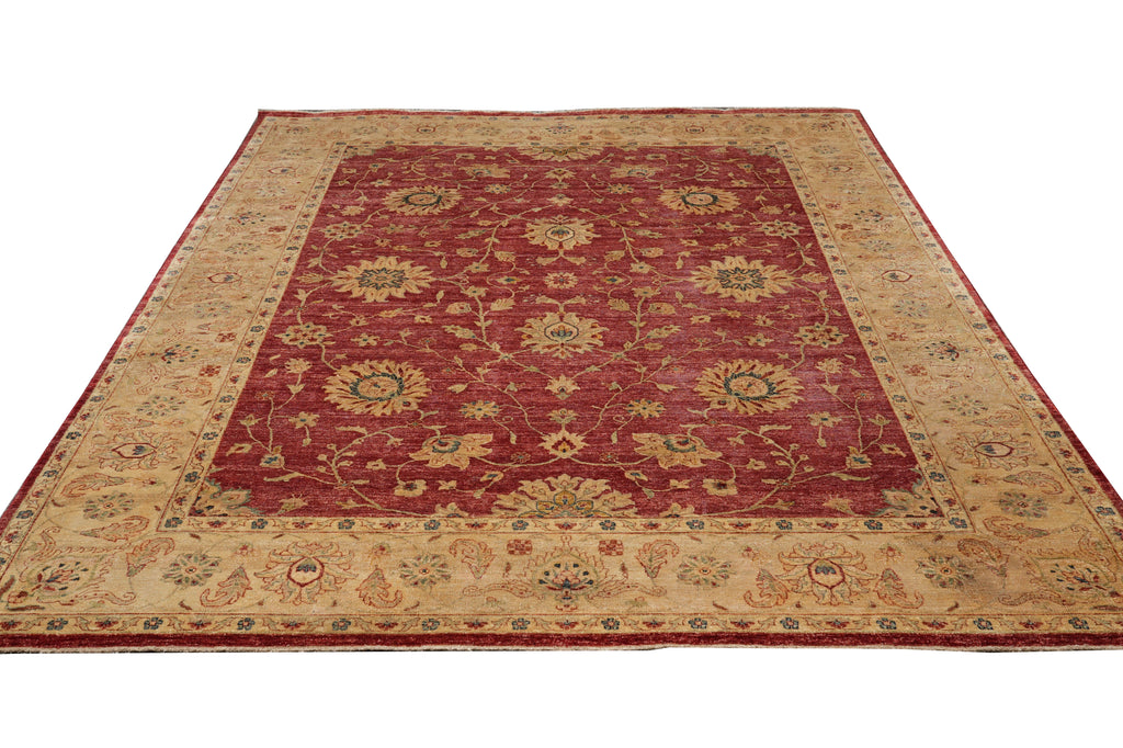 8.9 x 11.4 Quality Natural Ghazni Wool Chobi Peshawar Rug