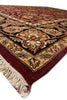 Load image into Gallery viewer, 9 x 12 Quality Handmade Jaipur Rug Dense Lustrous Wool Burgundy Black #F-4380