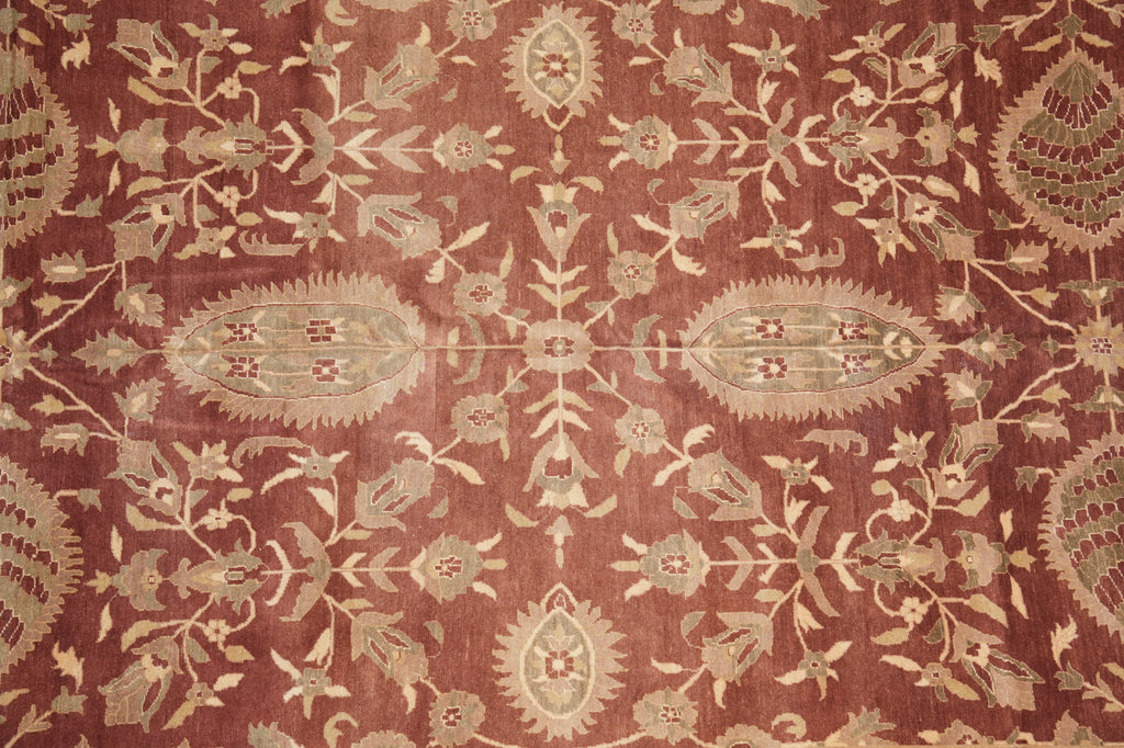 9.3 x 18 Rare Large Size New Handmade Agra Rug #PIX-307