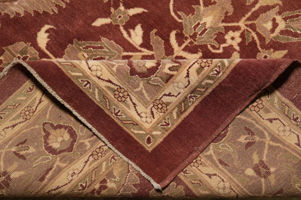 9.3 x 18 Rare Large Size New Handmade Agra Rug #PIX-307