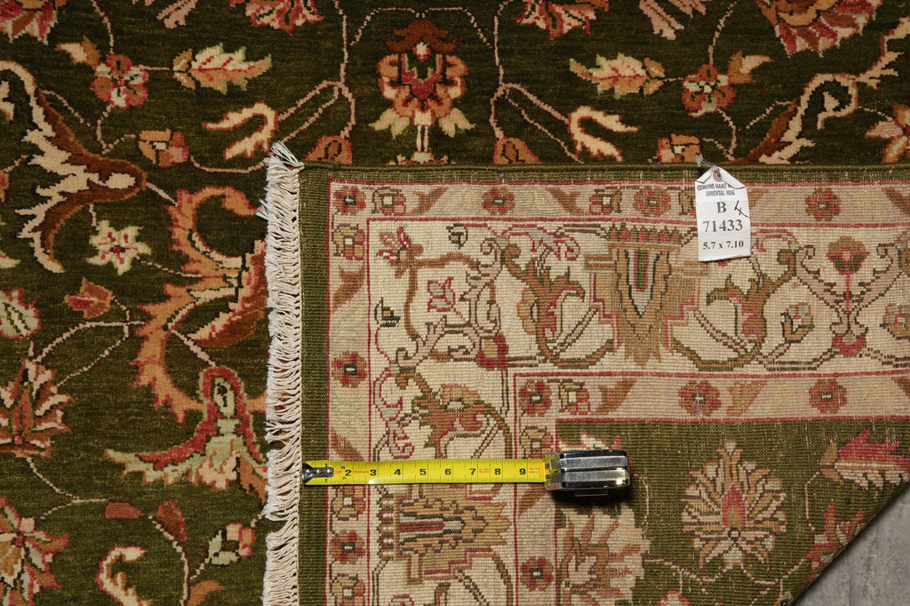 5.7 x 8 Pine Green Quality Jaipur Rug #B-71433