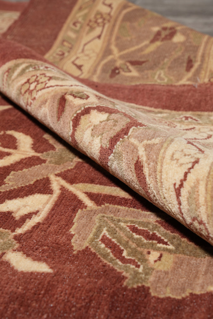 9.3 x 18 Rare Large Size New Handmade Agra Rug #PIX-307