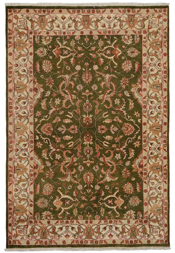 5.7 x 8 Pine Green Quality Jaipur Rug #B-71433
