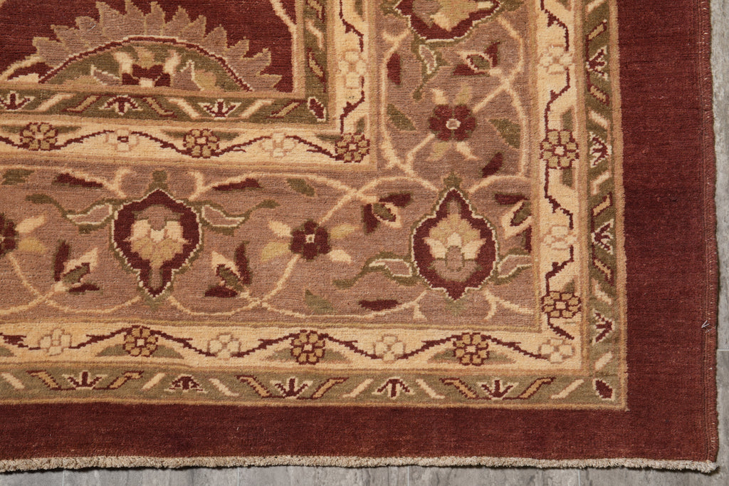 9.3 x 18 Rare Large Size New Handmade Agra Rug #PIX-307