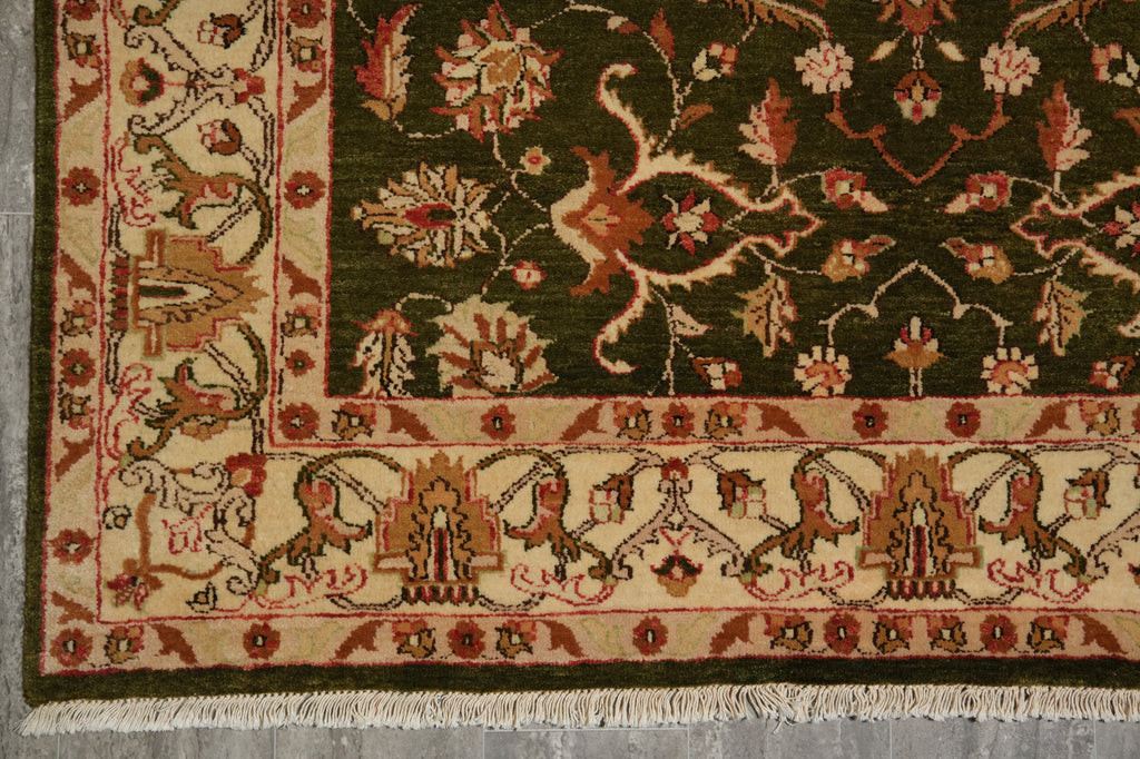 5.7 x 8 Pine Green Quality Jaipur Rug #B-71433