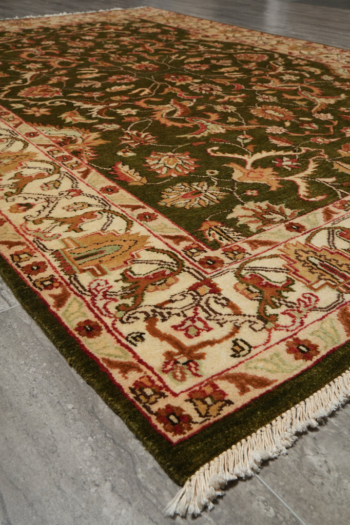 5.7 x 8 Pine Green Quality Jaipur Rug #B-71433