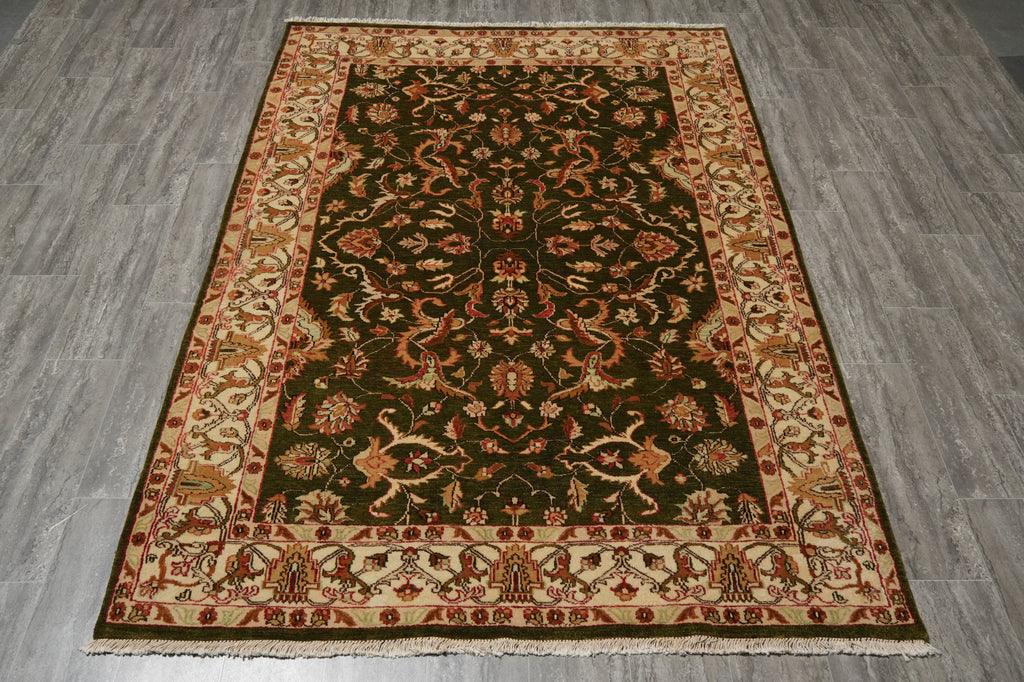5.7 x 8 Pine Green Quality Jaipur Rug #B-71433