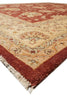 Load image into Gallery viewer, 9 x 12 Natural Wool Handmade Agra Rug Rust #PIX-10211
