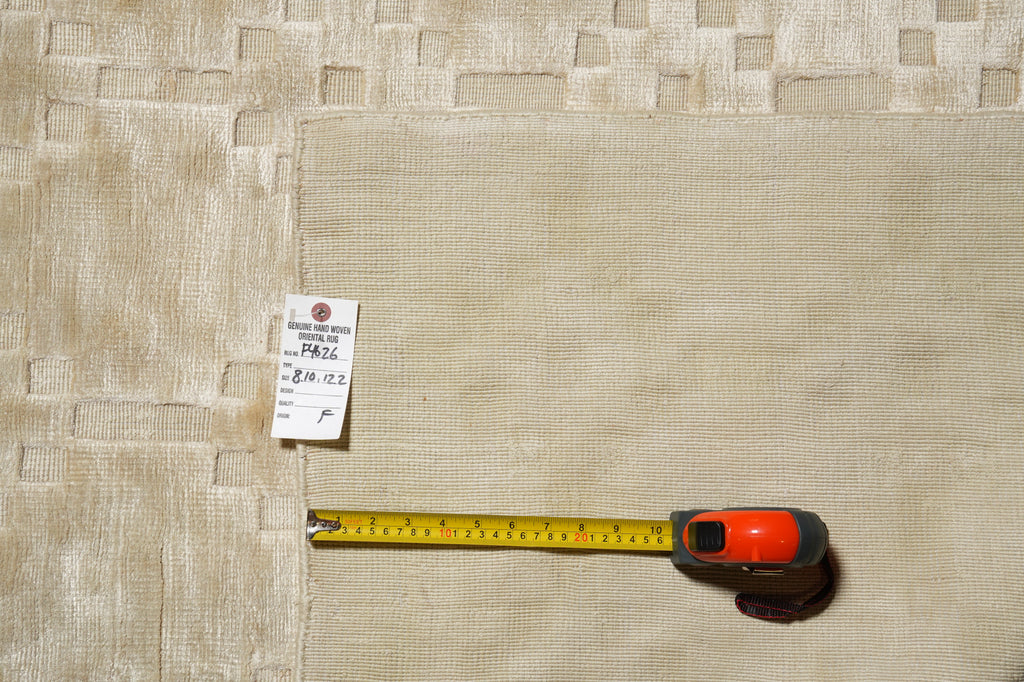 8 x 12 Bamboo Silk Handmade Rug #F-4627